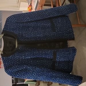 J. Crew Blue Tweed Jacket